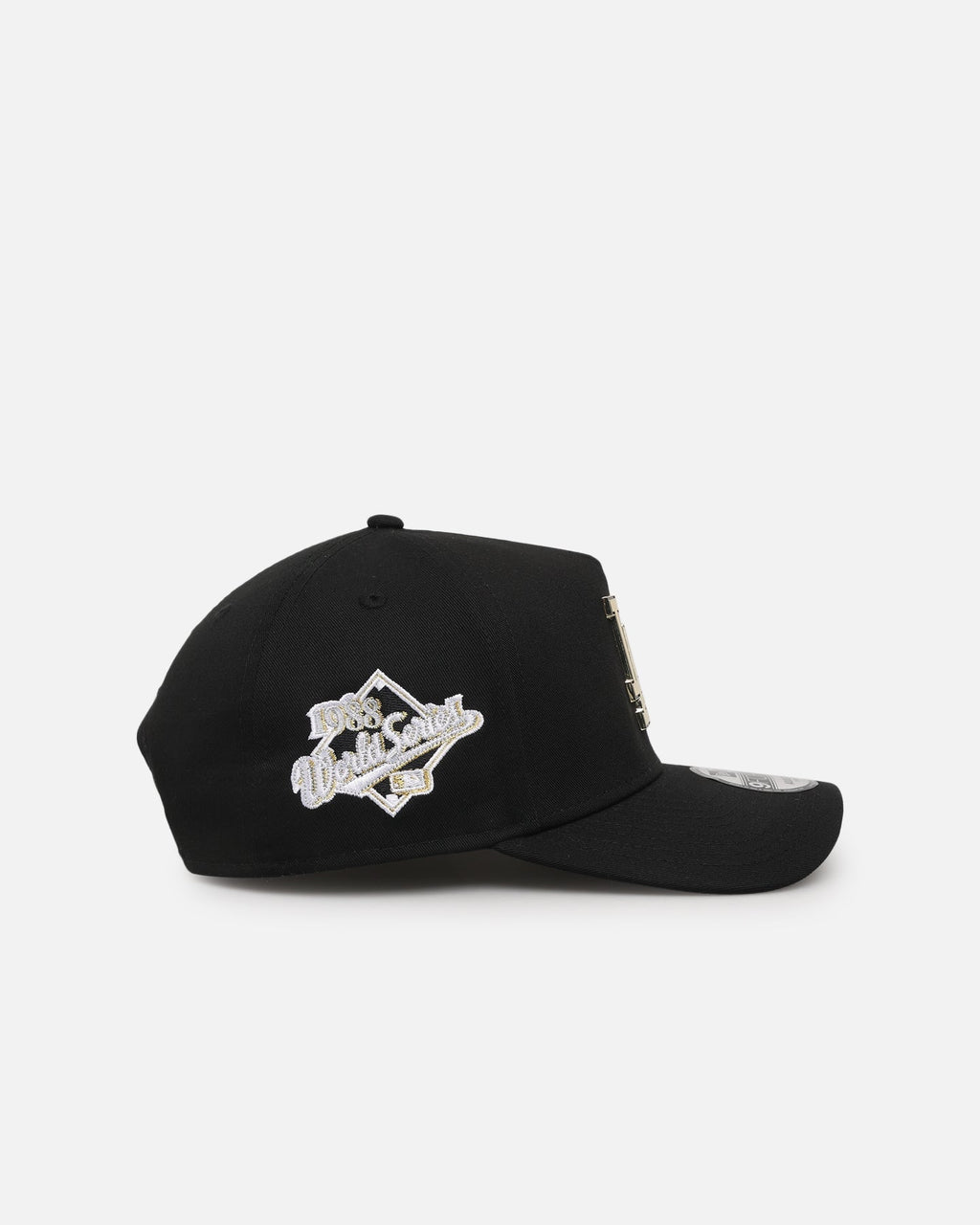 New Era Los Angeles Dodgers 'Gold Medal Badge' 9FORTY A-Frame Snapback Black/White/Green