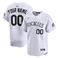 Colorado Rockies Nike Youth Home Custom Limited Jersey - White